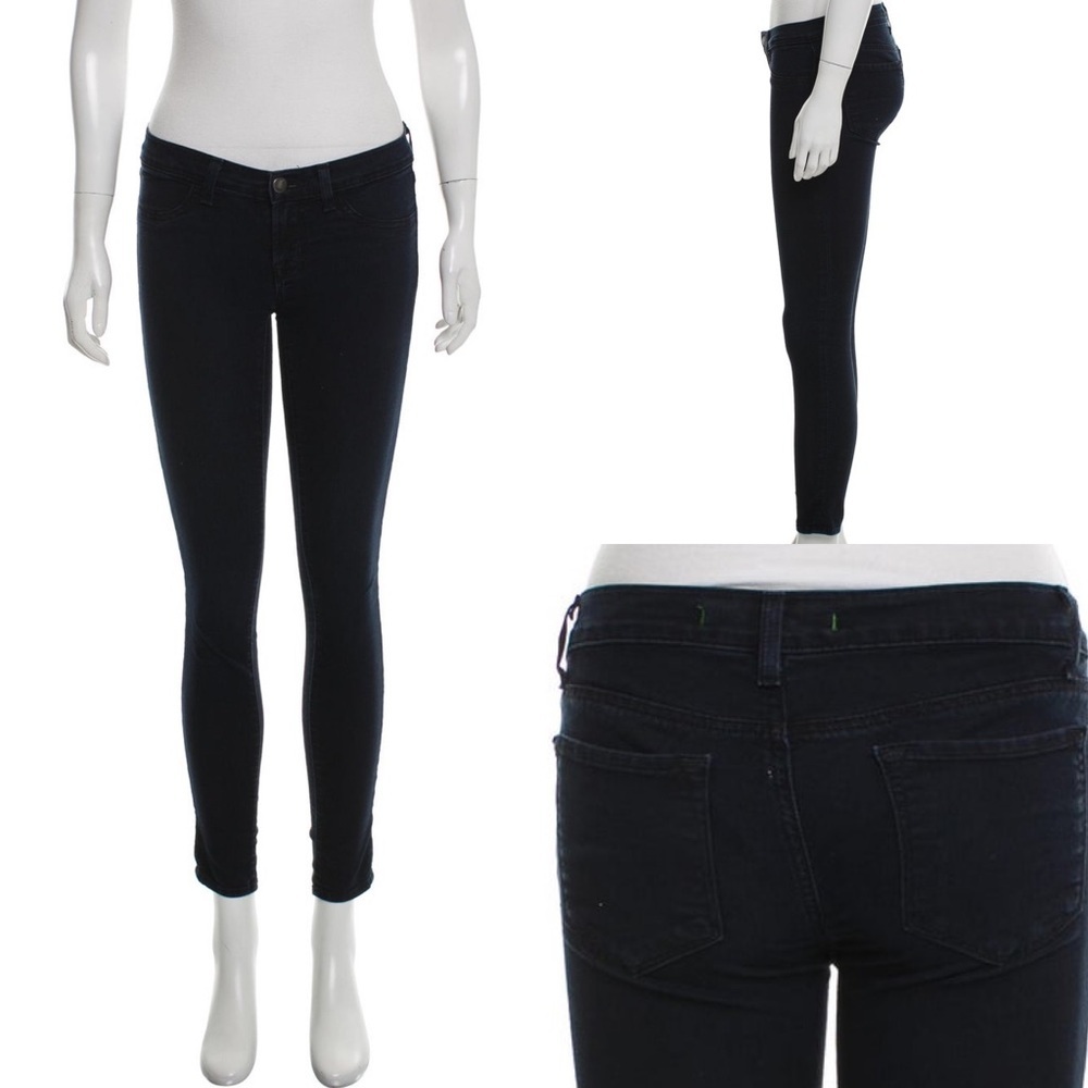J Brand Low-Rise Dark Wash Skinny Jeans sz 25